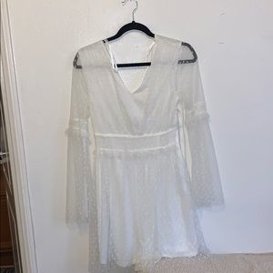 White Mesh Dress from local Boutique